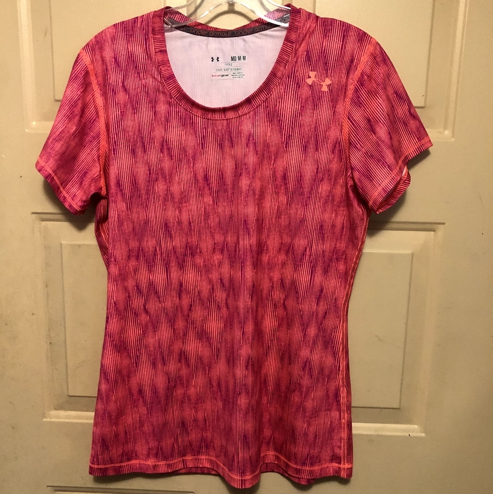 Under Armour Women's Pink Heatgear T-shirt